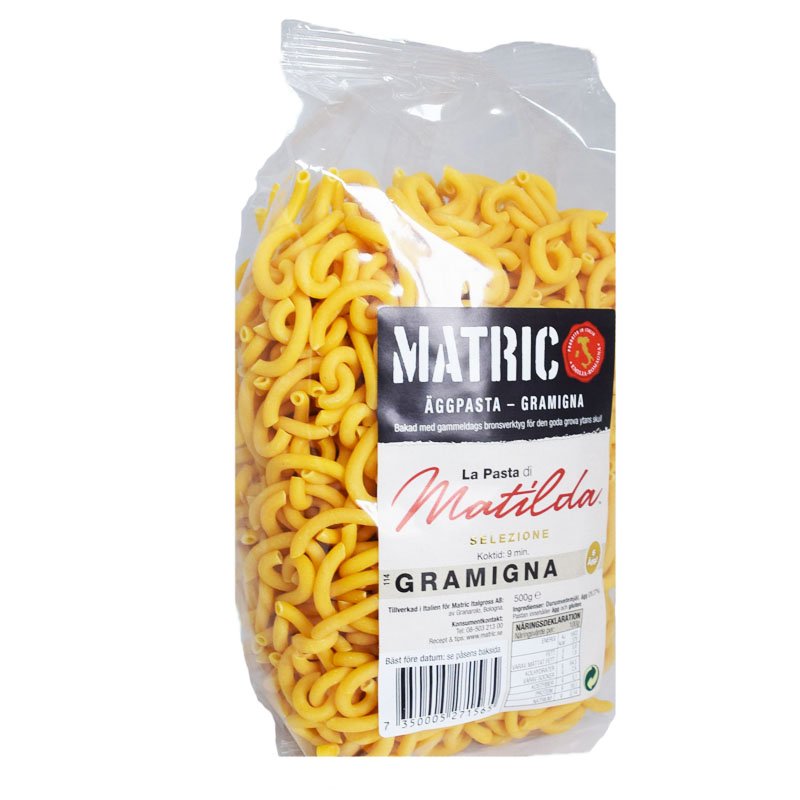 Munapasta "Gramigna Riccia" 500g - 50% alennus