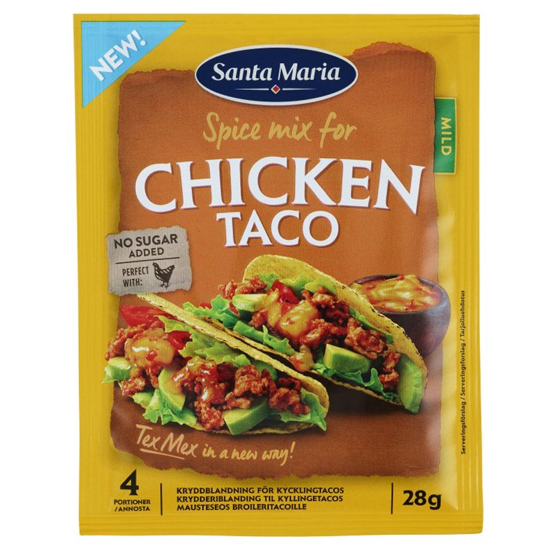 Mausteseos "Chicken Taco" 28g - 21% alennus