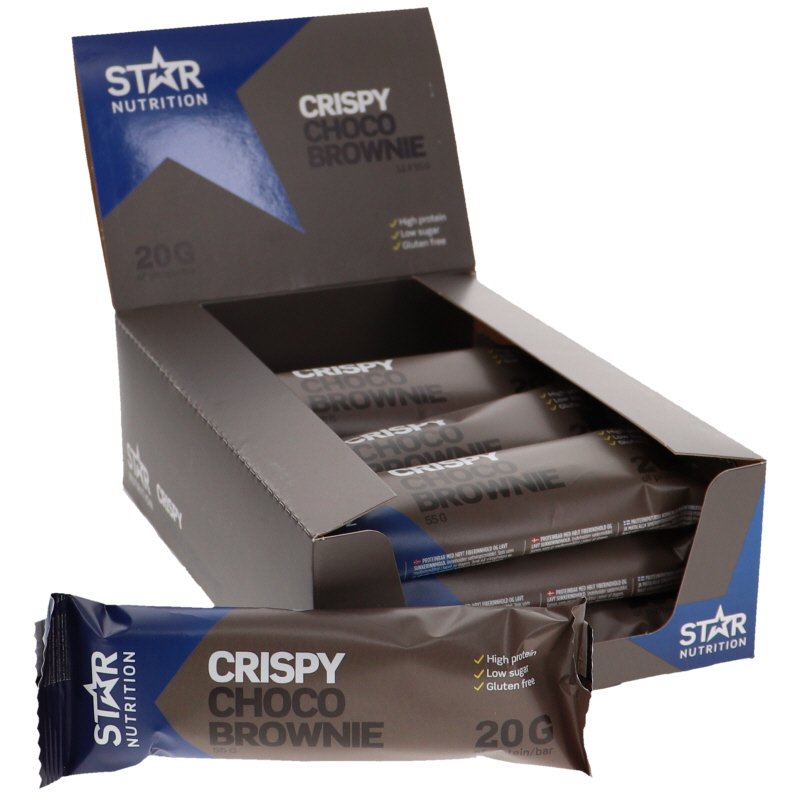 Proteiinipatukat Choco Brownie 12kpl - 33% alennus