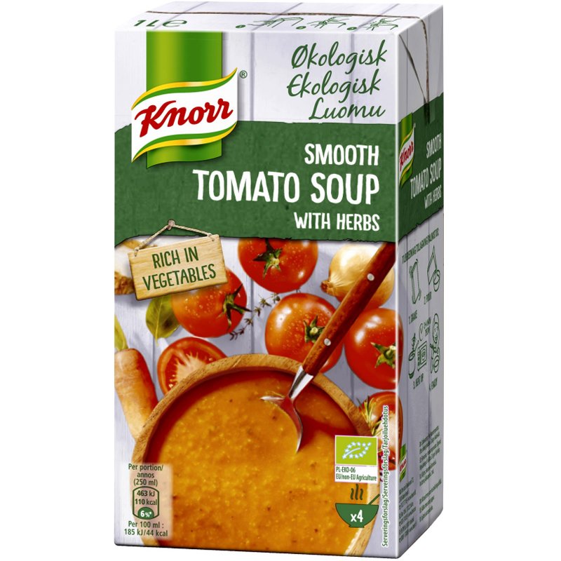 Luomu Tomaattikeitto "Herbs" 1l - 77% alennus
