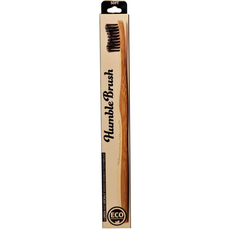 Hammasharja "Humble Brush" Musta - 20% alennus