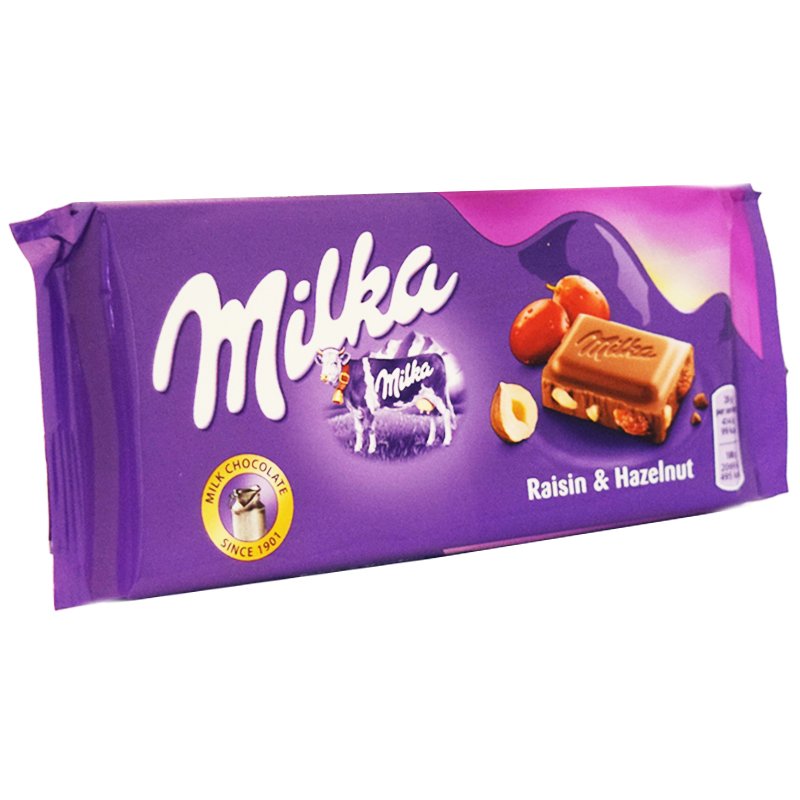 Maitosuklaa Rusina & Hasselpähkinä 100 g - 40% alennus